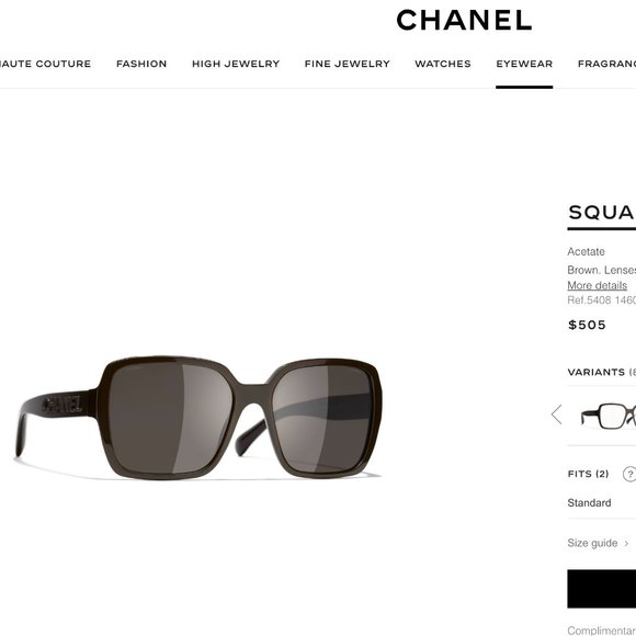 Chanel sunglasses 5408-A alternative fit - Picture 7 of 7